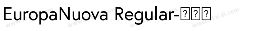 EuropaNuova Regular字体转换